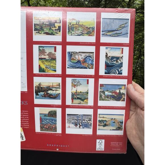 Calendar Japanese Art Woodblock Print Wood Block Calendar Frame Framable Art! - Picture 5 of 5